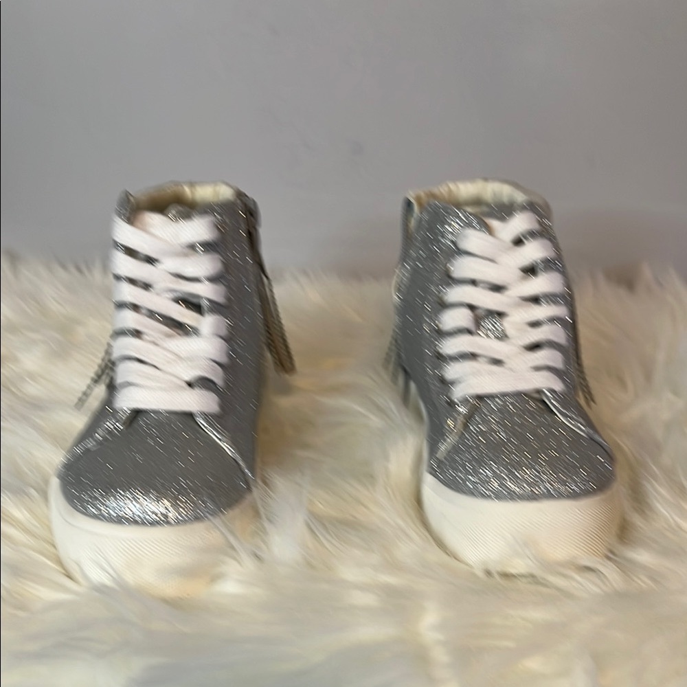 INC International Concepts Girls Charlie Fringe High Top Sneakers, Size 12